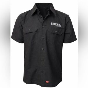 Sancho Inc Mechanic Shirt – Black Button-Up Graphic Workwear Streetwear 🔥